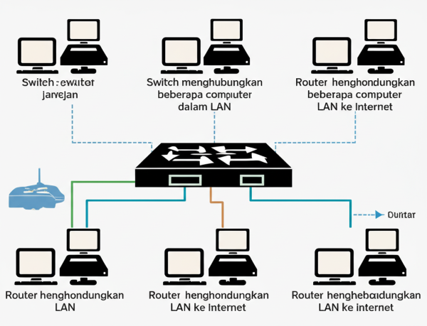 Switch Router Labkom Perbedaan Switch dan Router dalam Jaringan Komputer