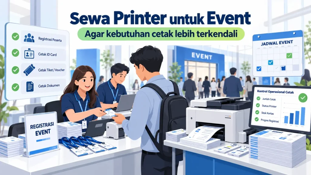 Infografis sewa printer untuk event