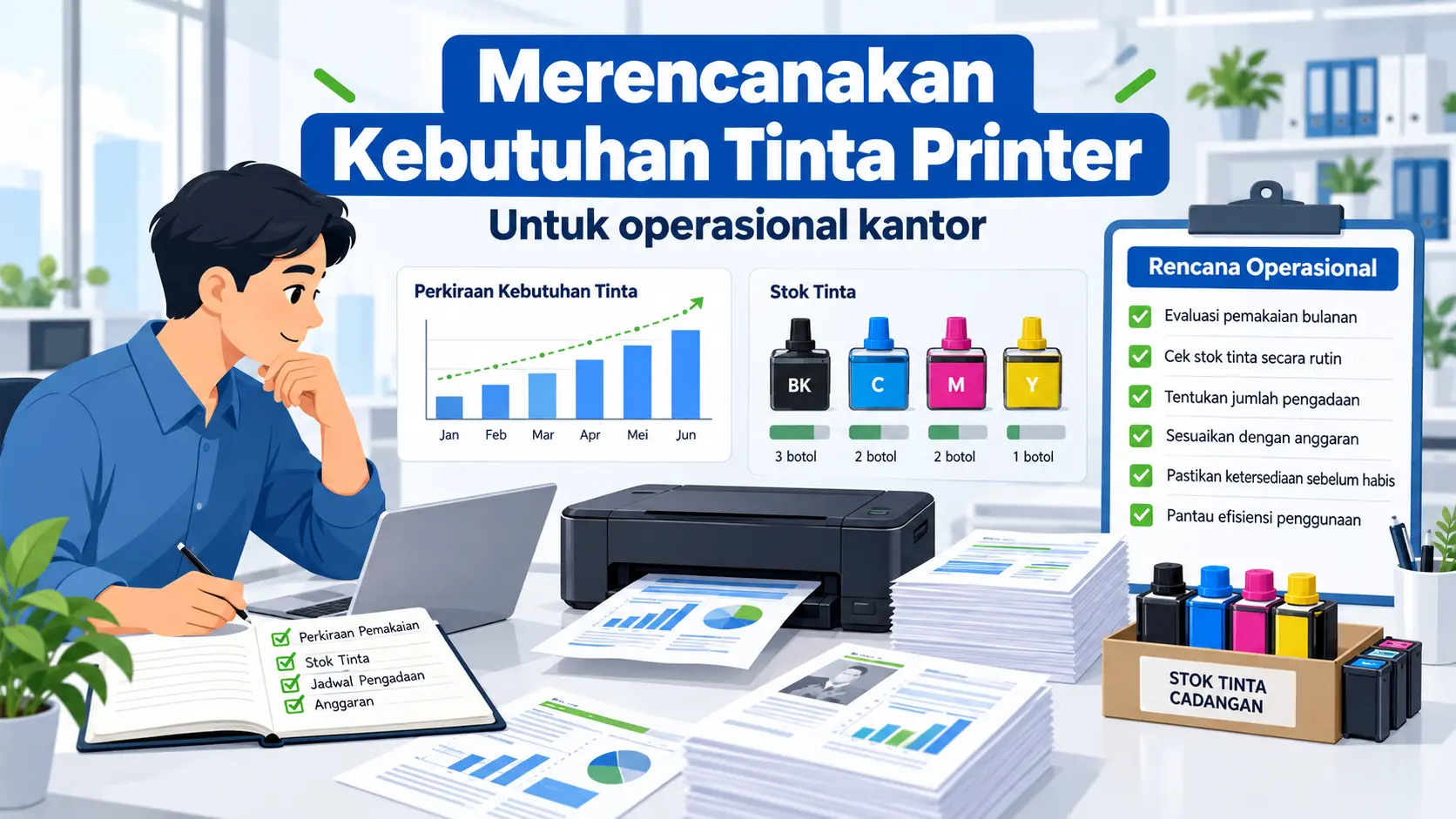 Cara Merencanakan Kebutuhan Tinta Printer untuk Operasional Kantor